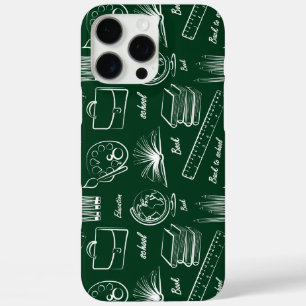 Back To School Green White iPhone 16 Pro Max Case