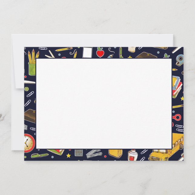 Back To School Greeting Card (Front)