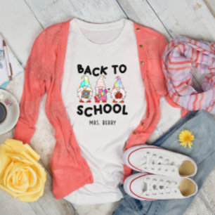Back to School Groovy Gnomes Teacher T-Shirt