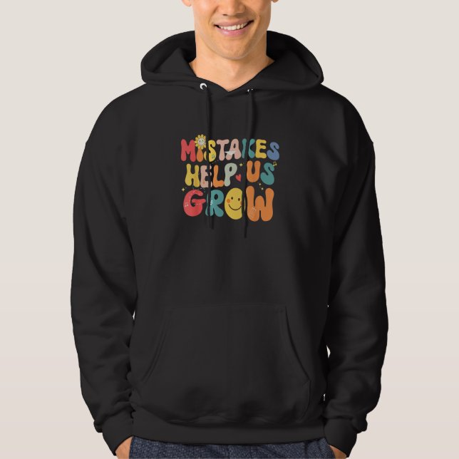 Back To School Growth Mindset Positive Mistakes He Hoodie (Front)