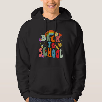 Back To School Happy First Day Of School Groovy Te Hoodie