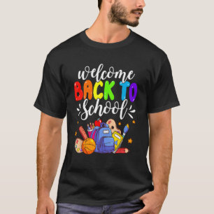 Back To School Happy First Day Of School Teachers  T-Shirt