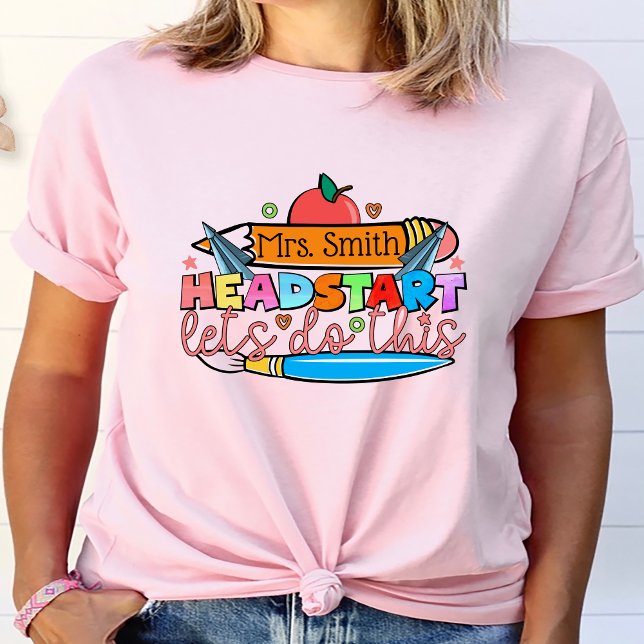 Back to School Headstart Personalised Teacher T-Shirt (Back to School Headstart Personalized Teacher T-Shirt
)