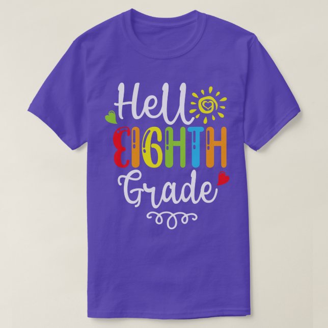 Back to school-Hello-Eighth-Grade-Back-To-School T-Shirt (Design Front)