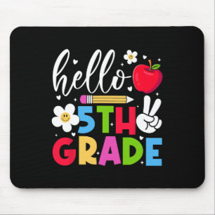 Back To School Hello Fifth Grade Team 5th Grade Bo Mouse Mat