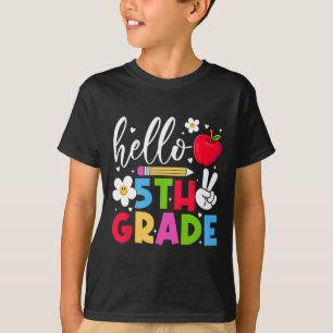 Back To School Hello Fifth Grade Team 5th Grade Bo T-Shirt