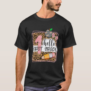 Back To School Hello First Grade Student Teacher L T-Shirt