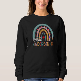 Back to School Hello Kindergarten 1st Day of Schoo Sweatshirt