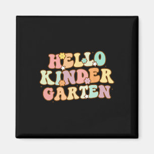 Back To School Hello Kindergarten For Kids Boy Gir Magnet