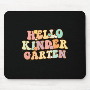 Back To School Hello Kindergarten For Kids Boy Gir Mouse Mat