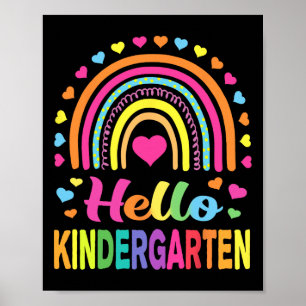 Back to School Hello Kindergarten Squad Teachers W Poster