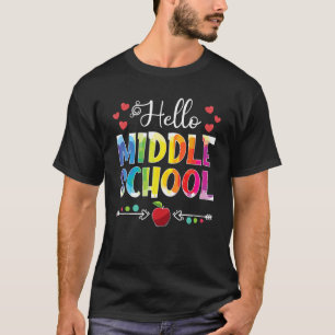 Back To School Hello Middle School Girls Boys Teac T-Shirt