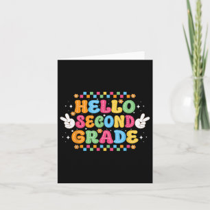Back To School Hello Second Grade Team 2nd Grade B Card