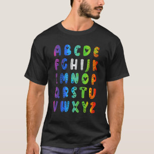 Back To School Hi Alphabet Pre-K Kindergarten Teac T-Shirt