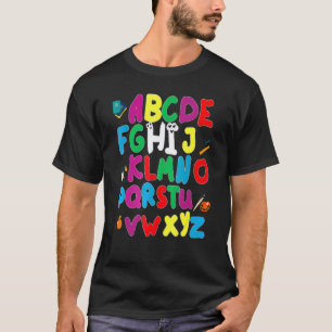 Back To School Hi Alphabet Pre K Kindergarten Teac T-Shirt