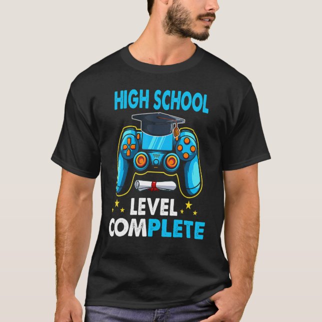 Back To School High School Level Complete 1st Day  T-Shirt (Front)
