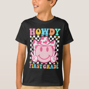 Back To School Howdy First Grade Western Cowboy Co T-Shirt