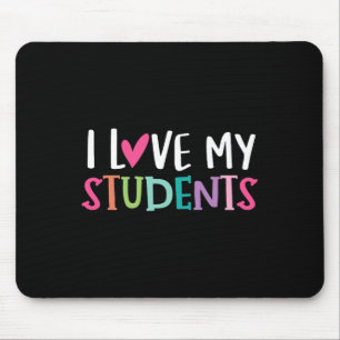 Back To School I love My Students Teachers Women B Mouse Mat