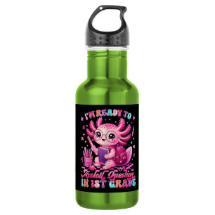Back to School Im Ready to Axolotl Questions 532 Ml Water Bottle