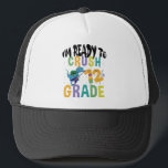 Back To School I'm Ready To Crush 12th Grade Dino Trucker Hat<br><div class="desc">Back To School I'm Ready To Crush 12th Grade Dino
12th, grade, gift, ideas, back to school, 2021, first day of school, gift idea, 12th, grader, student, twelveth, grade, dinosaur, school, teacher, grade, 12th grade teacher, student, teaching, 12th grade squad, kids, gifts</div>