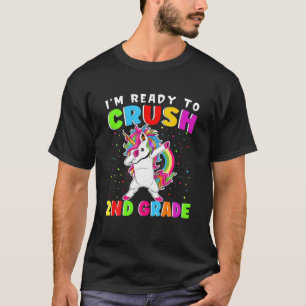 Back To School I'm Ready To Crush 2Nd Grade Dabbin T-Shirt