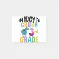 Back To School I'm Ready To Crush 3rd Grade Dino