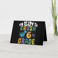 Back To School I'm Ready To Crush 6th Grade Dino