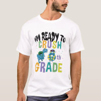 Back To School I'm Ready To Crush 8th Grade Dino