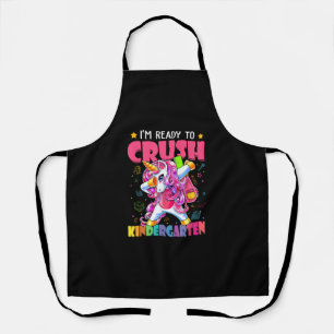 Back To School I'm Ready To Crush Kindergarten Uni Apron