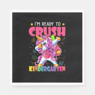 Back To School I'm Ready To Crush Kindergarten Uni Napkin