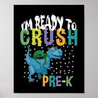 Back To School I'm Ready To Crush Pre-K Dinosaur
