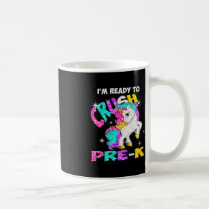 Back to School I'm ready to crush Pre-K Unicorn Coffee Mug
