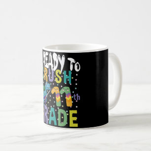 Back To School I'm Ready To Rock 11th Grade Dino Coffee Mug