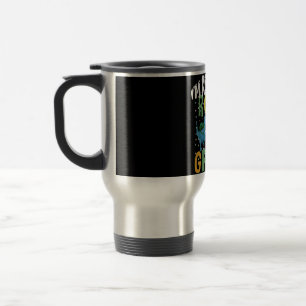 Back To School I'm Ready To Rock 1st Grade Dino Travel Mug