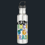 Back To School I'm Ready To Rock 6th Grade Dino 710 Ml Water Bottle<br><div class="desc">Back To School I'm Ready To Rock 6th Grade Dino
6th, grade, gift, ideas, back to school, 2021, first day of school, gift idea, 6th, grader, student, sixth, grade, dinosaur, school, teacher, grade, 6th grade teacher, student, teaching, 6th grade squad, kids, gifts</div>
