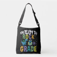 Back To School I'm Ready To Rock 8th Grade Dino