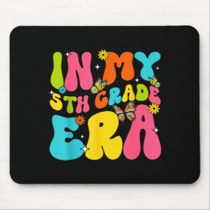 Back to school in 5th fifth grade era butterfly mouse mat