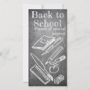 Back to School in chalkboard style