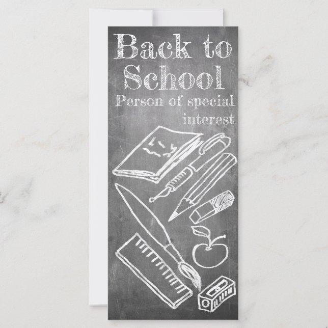 Back to School in chalkboard style (Front)