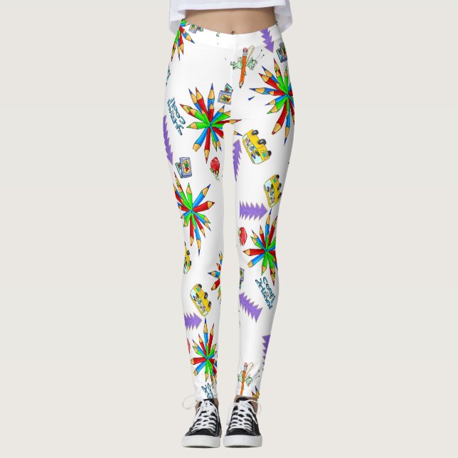 Back to School is Cool Leggings (Front)