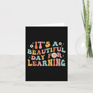 Back To School It's Beautiful Day For Learning Tea Card