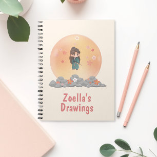 Back to School Kawaii Anime Style Notebook
