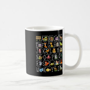 Back To School Kids Cute Animals A-z Alphabet Abcs Coffee Mug