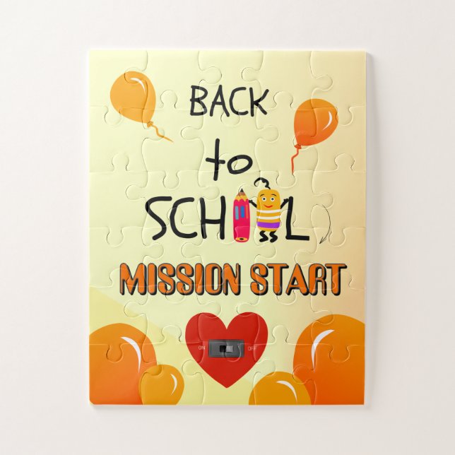 Back to School Kids Jigsaw Puzzle (Vertical)