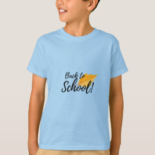 Back to School Kids T-Shirt Fall Leaf