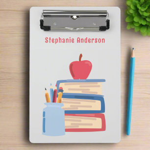 Back to School Kids Teacher Custom Name  Mini Clipboard