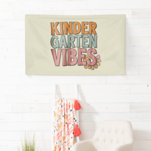 Back to School Kindergarten Pre K First Grade Banner