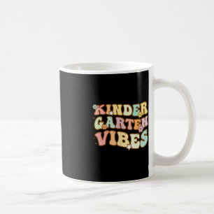 Back To School Kindergarten Vibes Retro Teacher Wo Coffee Mug