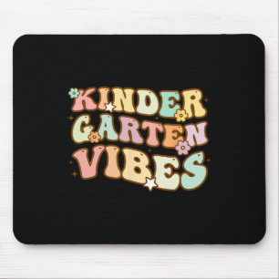 Back To School Kindergarten Vibes Retro Teacher Wo Mouse Mat