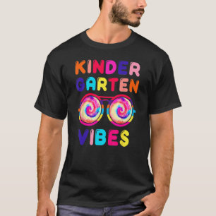 Back To School Kindergarten Vibes Tie Dye Sunglass T-Shirt